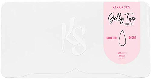 Soak Off False Nails Gelly Tips - Stiletto (Short)