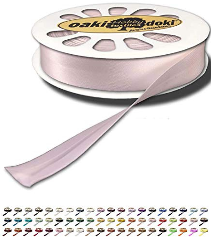 Sandras-Bastelladen Schrägband/Einfassband Satin gefalzt 20m x 20mm 747-Fresie