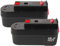 VANTTECH 2Pack 4.8Ah Ni-MH Replacement Battery for Black and Decker 18V Battery A18 A1718 A18NH A18E HPB18 HPB18-OPE HPB18-OPE2 244760-00