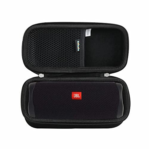 Adada Hard Travel Case Fits JBL FLIP 5 / JBL FLIP 6 Waterproof Portable Bluetooth Speaker (Black)
