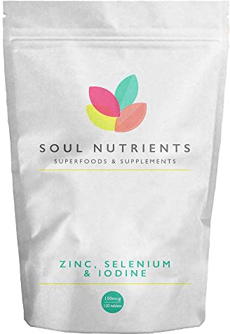 Selenium, Zinc & Iodine Tablets- One per Day- 120 Tablets- UK Made