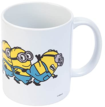 Grupo Erik Taza Minions Dave - Taza desayuno Minions - Taza cerámica 350 ml - Taza te - Taza café - Licencia oficial, TAZ065
