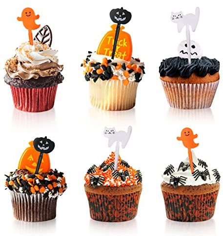 Lot de 6 mini fourchettes à fruits pour Halloween, cure-dents réutilisables pour enfants, cure-dents, décoration de fourchette à fruits, mini motif végétal, cure-dents pour nourriture