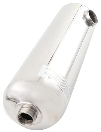 YILIKISS Riscaldatore per piscina in acciaio inox, 60 kw, scambiatore di calore per piscina, 250 l/min, flusso d'acqua calda, 30 l/min, scambiatore di calore per piscina (60 kw)