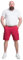 Surf Paradise Cargo Bermuda in Größe 56 I Kurze Hose in Rot für Herren I Kurze Shorts mit Taschen I Cargo-Shorts mit geflochtenem Gürtel I 100% Baumwolle für hohen