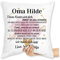 Kissen 40x40 Zierkissen - Großmutter - Geschenk für Oma Weihnachten Geschenkideen Omi - 40 x 40 cm - Weiß - Grandma Herz kissenhülle Omas Hilde omis an unsere Grandmas Personalisieren oma.