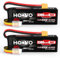 4S Lipo Akku 14,8V 3300mAh 50C RC Battery Softcase mit XT60 Stecker Aufladbarer Akkus HOOVO für RC Car Buggy Hubschrauber Flugzeug Boot Quadcopter Slash VXL Hobby(2 Stück)