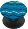 Light Blue Dark Blue Zigzag Waves Ocean Modern Pattern PopSockets mit austauschbarem PopGrip