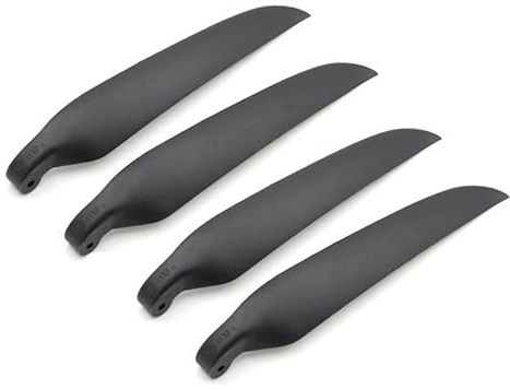 SPARKHOBBY 4PCS HY Electric Model Glider Flying Folding Paddle Dia 7-11inch Black Folding Propeller for RC Airplane Parts (2 Pairs 10x6)