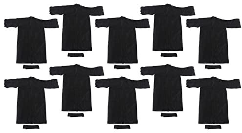 NSXAYIWE 10 pièces robes jetables, robe de spa, enveloppement de spa jetable, enveloppement corporel non tissé avec fermeture réglable enveloppements de spa pour femmes robes beauté sueur