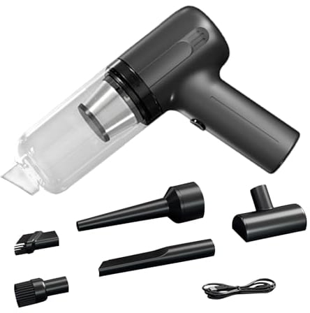 Car Vacuum Cleaner - Handheld Auto Cleaning Device, Car Cleaning Kit | Portable Lightweight 200w High-Power Vacuum, Compact Handheld Vacuum for Car Home Travel Rv, Black