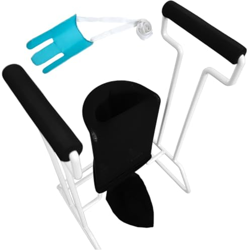 FabaCare Sockenanziehhilfe und Strumpfanzieher für Knie und Hüfthohe Kompressionsstrümpfe, Sockenanzieher, Thrombosestrümpfe, Strumpfhochzieher, Anziehhilfe für Stützstrümpfe und Socken, Ø 10cm