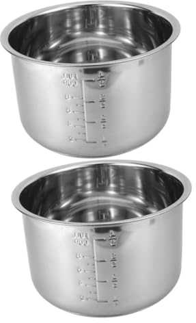 Amosfun 2 Pz Pentola Interna per pentola a Pressione elettrica pentola elettrica pentola di Cottura di Ricambio Interna pentola a Pressione Interna Un Raccordo Fornitura Cucina Stoviglie