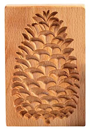 Veesper Cookie Mold, DIY Biscuit Stamper, Wooden Baking Mold 3D Biscuit Press Stamp Moulds DIY Baking Wooden Mould for Party Wedding (Tree)