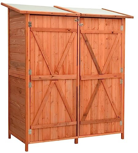 Gartengerätehaus 136x75x160 cm Massivholz