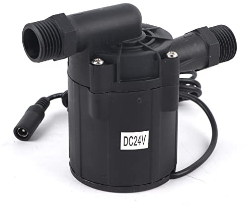 Mavaol DC 24V Water Pump, Ultra Quiet, Energy Efficient, 1500L/h s, Corrosions Resistant, for Aquarium, Pond, Garden Irrigation, Off Grid Systems