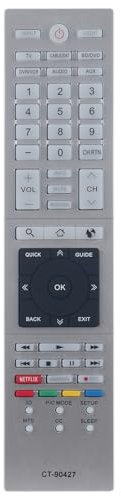 AULCMEET CT-90427 Replacement Remote Control Compatible with Toshiba 4K OLED Smart TV 58L9300UM 58L7350U 58L9300 58L9300U 65L7350U 65L9300 65L9300U 84L9300 84L9300U 65L9300UM 84L9300UM