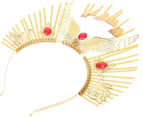 BESPORTBLE Stirnband für Kostüm Elegantes Damen-lichtring Kopfschmuck Party-haarband Festival-haarreif zum Selbermachen Haaraccessoire für Tanzpartys und Besondere Anlässe