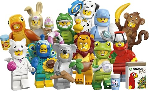 LEGO Minifigures Animal Series 28 - Blind Box - Get 1 of 12 Collectible Toys - Figures incl. Lion, Bunny, Cat & Dolphin - Party Bag Fillers for 5+ Year Old Boys & Girls - 71051
