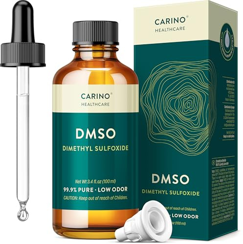 Carino HealthCare DMSO 99,9% Pharma Qualität 100ml - mit Pipette & Tropfverschluss