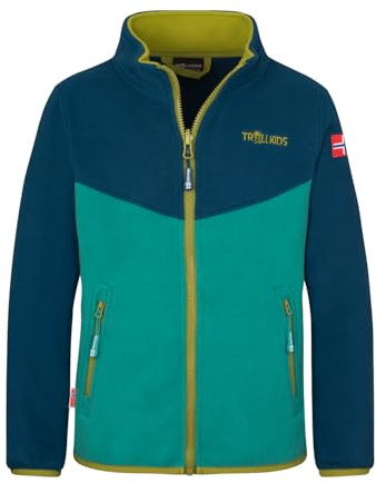 Trollkids Kids Oppdal Jacket XT 122, Madeira Blue