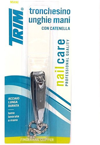 Trim Coupe-ongles professionnel en métal avec lime pour manucure et pédicure