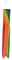 In the Breeze Regenbogenfarbene diagonale Abschnitte – 83 cm Windsack – Bunte Hängedekoration – Rot, Orange, Gelb, Grün, Blau, Violett
