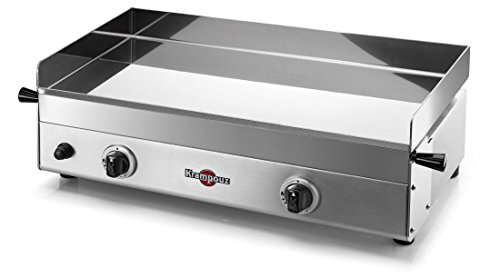 Plancha Gaz Krampouz - Plancha 2x2000 Watt - Surface de cuisson 65 x 40 cm - plancha Gaz exterieur - GGCIM2AA