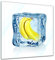 Bilderdepot24 Glasbild - Eiswürfel Banane - 20x20 cm - Deko Glas - Wandbild aus Glas - Bild auf Glas - moderne Bilderdepot24 Glasbilder - Glasfoto - Echtglas