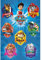 PAW PATROL Poster Crests Ryder, Marshall, Rubble, Chase, Rocky, Zuma und Skye