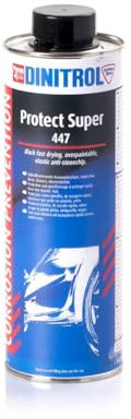 Dinitrol® 447 Protect Grigio Chiaro – Asciugatura Rapida sovrverniciabile Telaio sottoscocca Protezione Contro Le scheggiature – 1 litro (Tappo a Vite Stile Schutz)