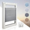 Home-Vision® Premium Plissee Faltrollo ohne Bohren mit Klemmfix, Kollektion „Melange” Leinenoptik Blickdicht Sonnenschutz Jalousie für Fenster & Tür (Grau, B25cm x H200cm) Modern Klemmträger