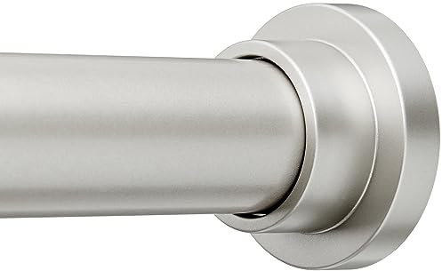 Amazon Basics Spannvorhangstange, verstellbar, für drinnen und draußen, 137 bis 229 cm, Nickel
