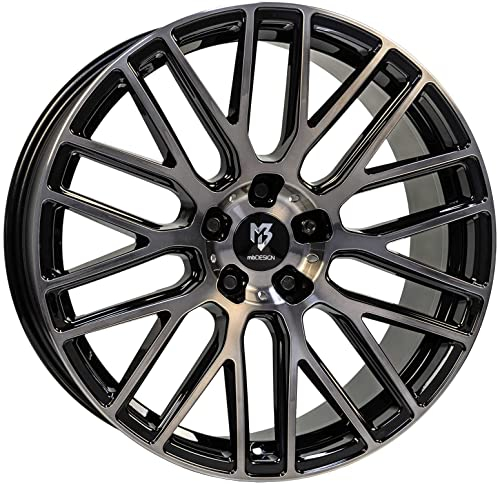 MB Design Felge KV4 7.5Jx18 ET45 5x108 Rauchschwarz glänzend poliert kompatibel mit Volvo C30 C70 S40 V50 S60 S80 V40 V60 V70 V90 XC40 XC60 XC70