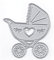 DzIxY Niedliche Babywagen-Metall-Stanzformen für Kartenherstellung, Prägepapier, Stanzformen, Sets, Album, Scrapbooking, Vorlagen, Schablonen, Aufbewahrungstaschen