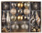 Valery Madelyn Christmas Tree Decorations Copper Baubles,120pcs 3-14cm Bronze Luxury Shatterproof Ball Ornaments for Tree Decorations, Hanging Gifts