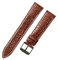Chlikeyi Uhrenarmband aus Krokodilleder, schmal, 12-16mm, Farbe 17, 22mm