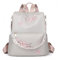 FUNSEED Mini-Rucksack für Damen, bestickt, Nylon, für Schule und Reisen, beige, 36