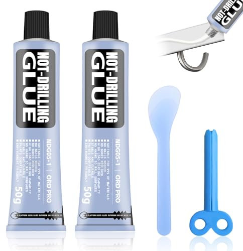 All-Purpose Glue, 100g Alleskleber Nail-Free Glue Adhesive Sealant, Nail Free Glue Kleber, Allzweckkleber, Multifunctional Adhesive Glue, All Purpose Adhesive, Wasserfest und Kein Bohren (Weiß)