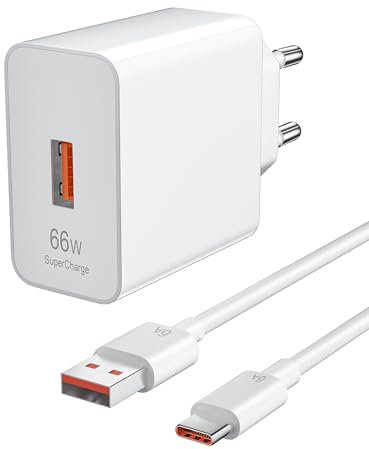 66W Supercharge Chargeur Rapide pour Honor 90 Lite 200 Lite, ACOCOBUY Chargeur Rapide avec 6A Câble USB C 1m, Supercharge Chargeur pour Honor Magic6 Lite 7 Lite 6 5 Pro X6b Mate 60 50 P60 Pad 9 X9 X8a