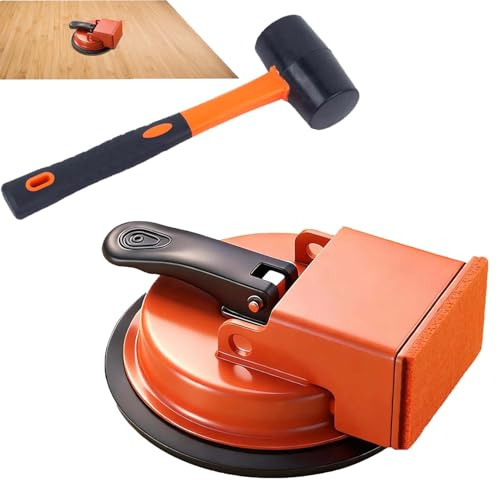 Bodenfixierer FüR Laminatboden, Bodenfugen Saugnapf,Saugnapf FüR Laminat Zum Klopfen, Mit VerstäRktem Vakuum-Saugkopf FüR Laminat, Holz, Fliesen & Vinyl (C)