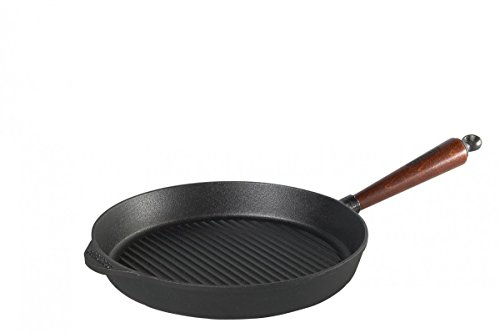 Skeppshult 28er Grillpfanne aus Gusseisen mit Holzgriff - Made in Sweden
