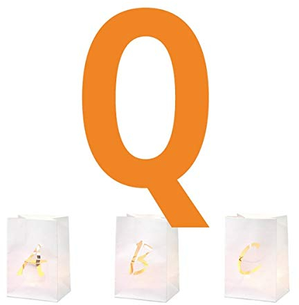 Räder P & P Buchstaben Lichttüte Q