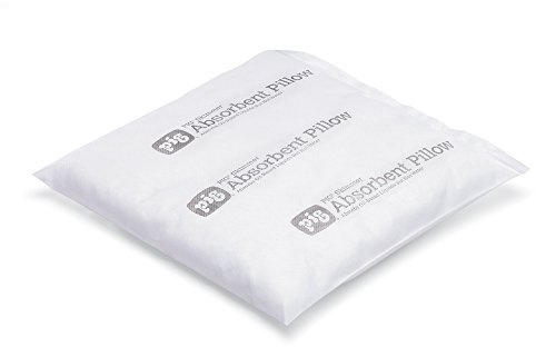PIG Skimmer Oil-Only Absorbent Pillow | Absorbs Oil-Based Liquids | 1/2 Gal Absorbency | 12 L x 12 W x 1 H | 10 Pillows | PIL405
