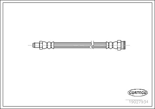 Corteco 19027934 Bremsschlauch vorne | 19027934 passend für Jumper F
