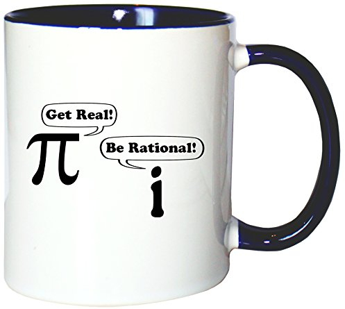 Mister Merchandise Kaffeetasse Becher Get real - Be rational Teetasse