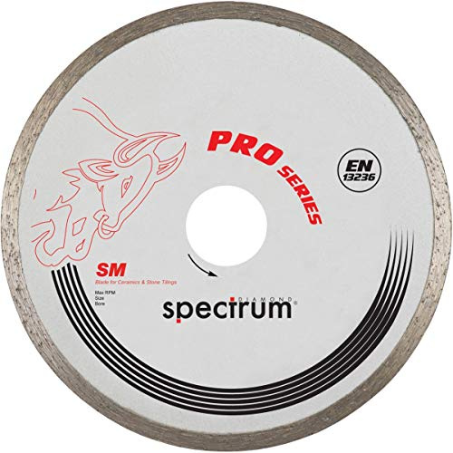 OX SM180/25/22 Ceramics Spectrum Superior Continuous Rim Diamond Blade, Multi-Colour, 180/25.4/22.23 mm