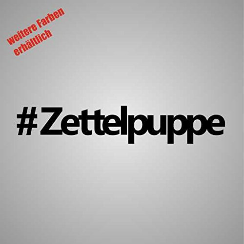 Aufkleber Hashtag Zettelpuppe Sticker Decal Folie Tuning (schwarz)
