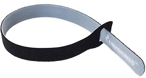 Reusable Cable Ties Large and Strong Gripping Jumbo Size 3/4 x 16 for Large Bundles of Cables - 10 Pack (Black)