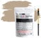 HQC Paint Wall and Ceilings Matt | Sample Colour Tester Pot with Brush | Quick Drying Quality Interior Paint | Contemporary Finish | Sandstone Colour 25ml